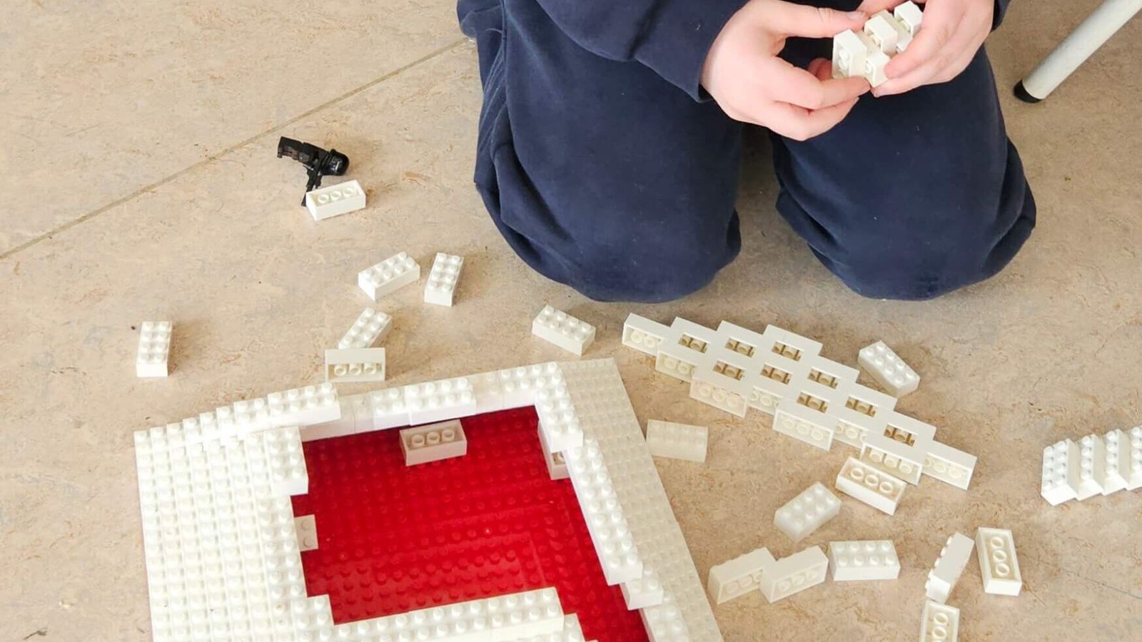 Pop-up brick building stations at a Limerick community festival event hosted by The Brickx Club.